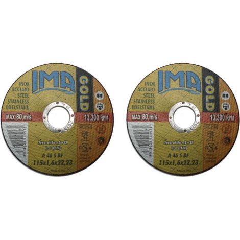 Mini disque plat Ima pour acier inoxydable Meule abrasive flexible 115x1,6 mm