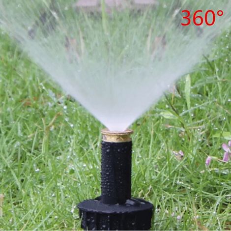 Arroseur escamotable pour jardin et pelouse (360 degrés) - Buse de réfraction à 90/180/360 degrés pour l'irrigation agricole (1/5)