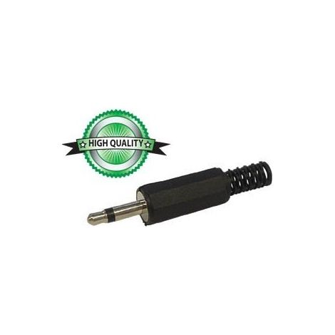 25 Jack maschio 3,5 mm Mono plastica nera