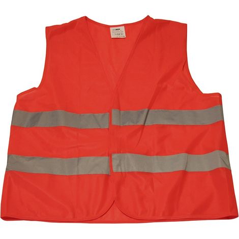 Gilet réfléchissant 2 bandes Homologué couleur orange
