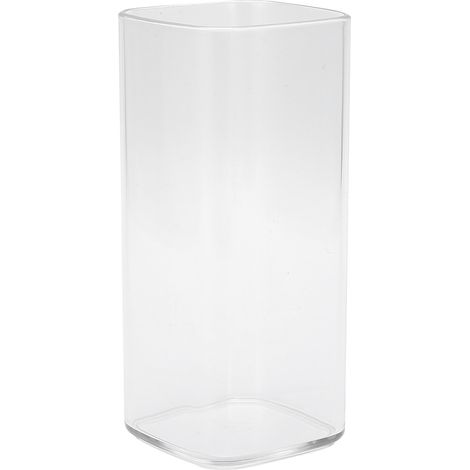 Gobelet carré 250ml transparent, tasse réutilisable innovante pour thé, jus, café, accessoire de cuisine, verre robuste et pratique. (1/5)