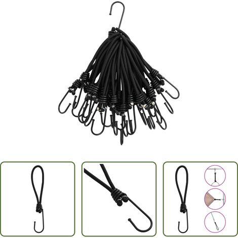 Crochet - Cordon élastique avec crochets 25 pcs 17 cm (1/5)