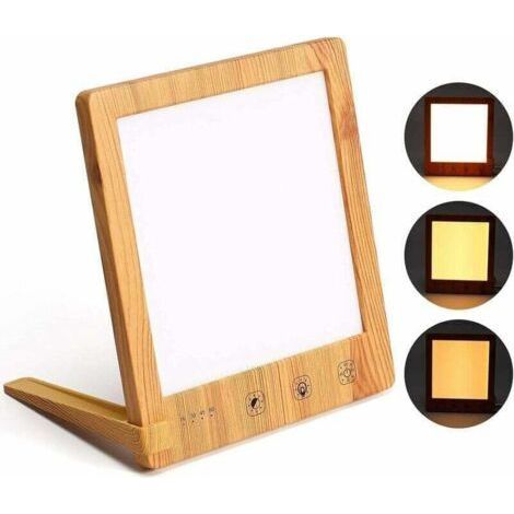 Lampada per terapia della luce 10000 Lux Lampada LED SAD per un trattamento efficace del disturbo affettivo stagionale con funzione timer Controllo touch Adatta per casa/ufficio 160 mm140 mm