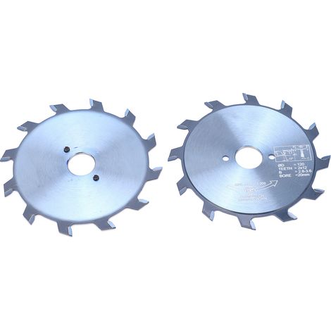 2 Stück Hartmetall-Sägeblätter 120x20-24W 2x12T Holzbearbeitungs-Sägewerkzeug für Tischkreissägen (1/5)