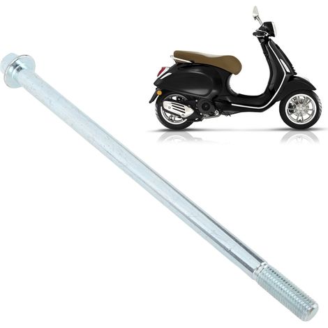 Die 195 mm M10 Hinterradfelgenachse ist geeignet für motorisierte Motorräder und Roller mit 90 cm³, 110 cm³, 125 cm³ bis 250 cm³ Hubraum. (1/5)