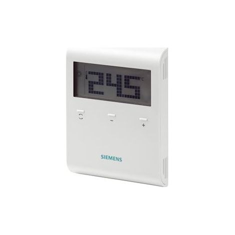 Siemens RDD100.RF: termostato ambiental con pantalla LCD y transmisor de radiofrecuencia