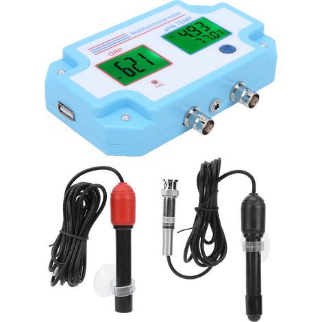 3-in-1 pH-, ORP- und Temperatur-Wasserqualitätsmessgerät, multifunktionaler Online-Wasserqualitätsmonitor, EU-Stecker, 220 V (1/5)