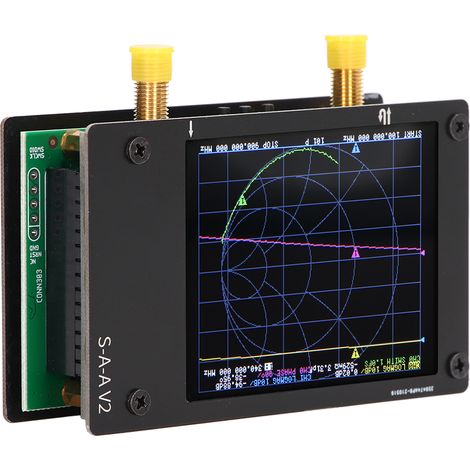Kit d'analyseur d'antenne ondes courtes HF/VHF/UHF avec analyseur de réseau vectoriel et batterie intégrée (50 kHz - 3 GHz). (1/5)