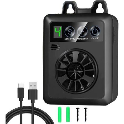 Ultraschall-Antibellgerät – Automatischer Detektor 15–30 kHz – Für den Innen- und Außenbereich geeignet – Schutzart IPX4 – USB-aufladbar – 1 Stück (1/5)