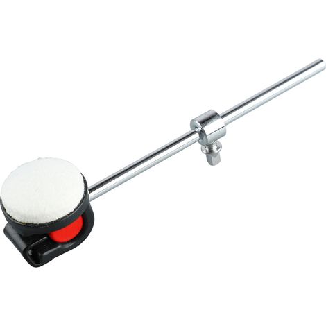 Marteau de grosse caisse avec manche en métal et tête ronde en feutre blanc pour un son parfait. Marteau de percussion pour grosse caisse. (1/5)