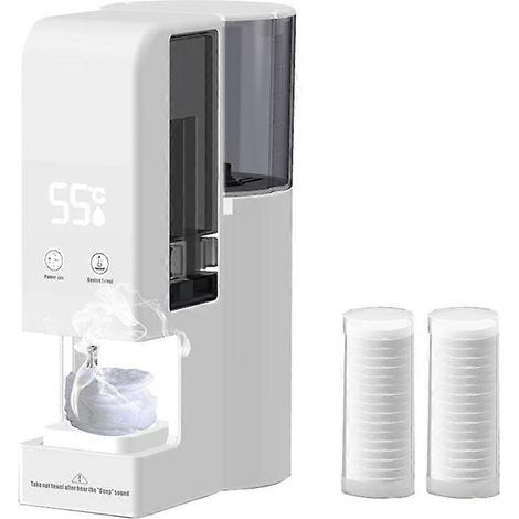 Chauffe-serviettes automatique, distributeur de serviettes à température constante réglable à 55 °C (131 °F), prise européenne (1/5)