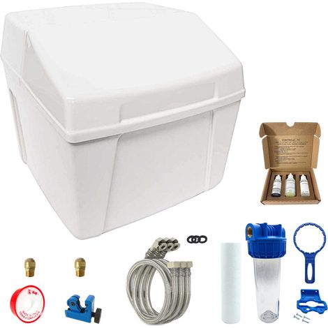 Descalcificador Sin Electricidad Duplex Compacto Con Kit De Instalación (1/5)