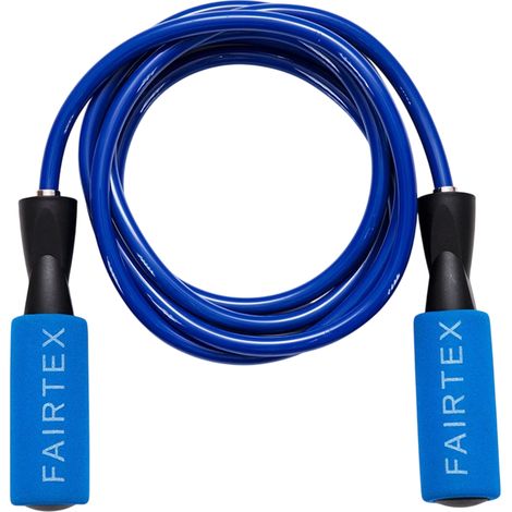 Corde à sauter Fairtex à roulement à billes ROPE3 bleue 290 cm (1/2)