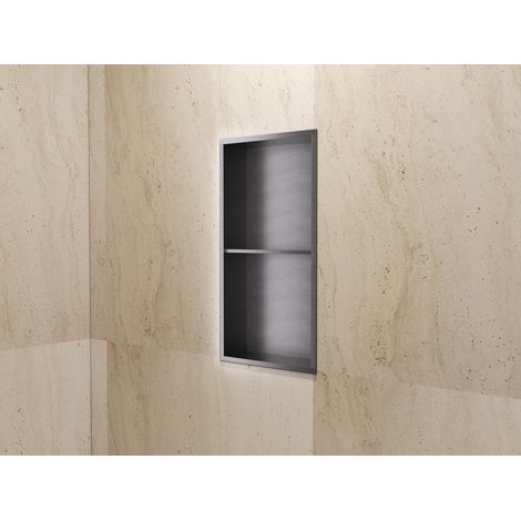 Hornacina de ducha ARTIC black gun metal (1/2)