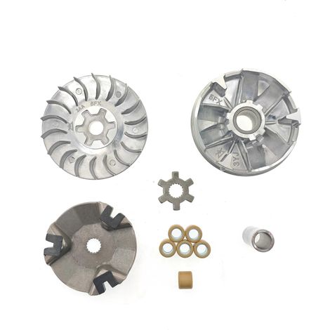 Ensemble de poulie d'entraînement de variateur adapté aux modèles Yamaha JOG50, Zuma50, BWS50, AEROX50, AXIS50 et NITRO50. (1/5)