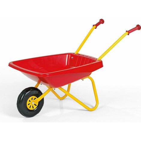 Rolly Toys Schubkarre, ab 2,5 Jahre, Kunststoffwanne, Kinderschubkarre, rot
