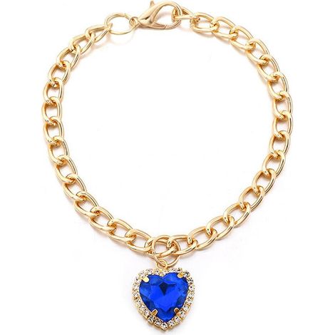 Collier Pour Animal De Compagnie - Pendentif Goutte D Eau Avec Strass - Chaîne En Aluminium - Pour Chien Et Chat - Taille S M L - 1 Pièce (1/5)