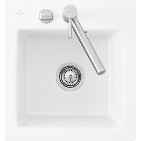Fregadero 1 seno sin escurridor VILLEROY ET BOCH Subway Pure XS 47,5 x 51 cm Blanco (1/2)