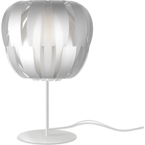 Lampada Da Scrivania Moderna Queen Polilux ® Argento E Metallo 1 Luce E14 (1/2)