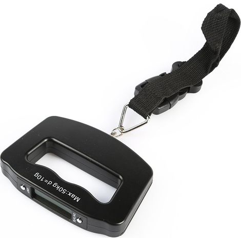 Bilancia portatile per bagagli - 50 kg - Bilancia digitale con gancio e cinghia (1/5)