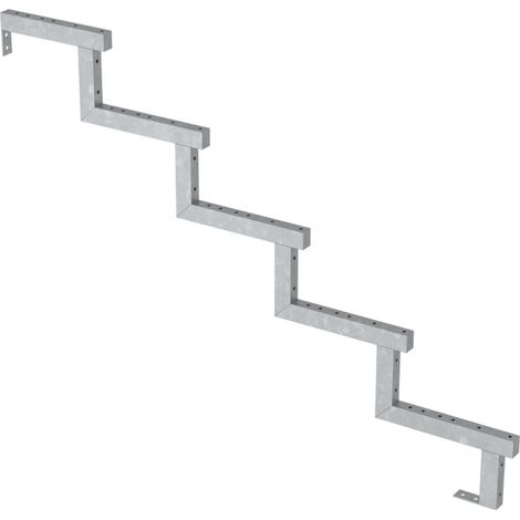 Plus Stahltreppenwange verzinkt 17 cm Stufenhöhe mit Beschlag Wangentreppe (1/3)