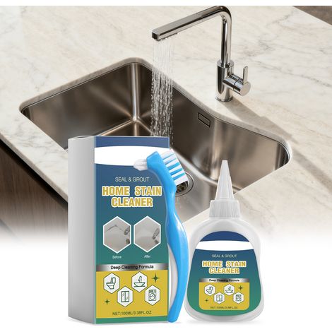Household Stain Remover Gel, Deeply Cleans and Multi-Effect, Suitable for Tile Grouting, Splash-Free, Convenient Pack -- 100ml -- BIEMMEDUE (1/5)