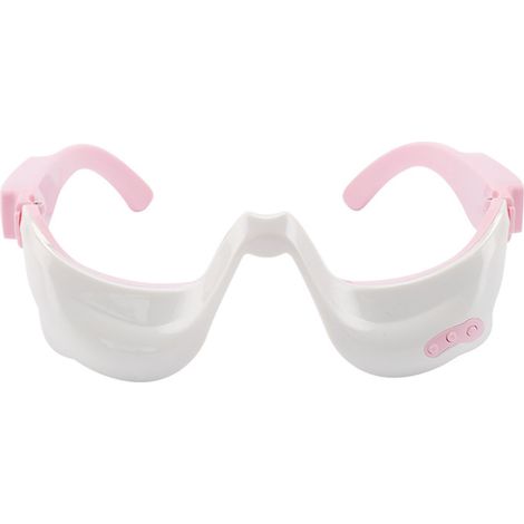 Appareil de massage oculaire électrique à compresse chaude (vente en gros), soin des yeux, masseur oculaire, appareil de beauté des yeux à microcourant, blanc (1/5)