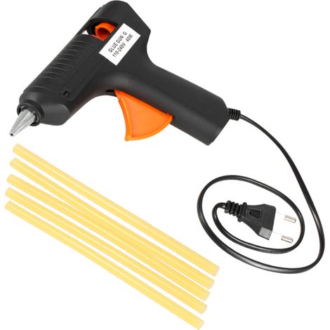 Werkzeug zur lackschadenfreien Ausbeultechnik mit 40-W-Heißkleber (110–240 V) und 5 Klebestiften (1/5)