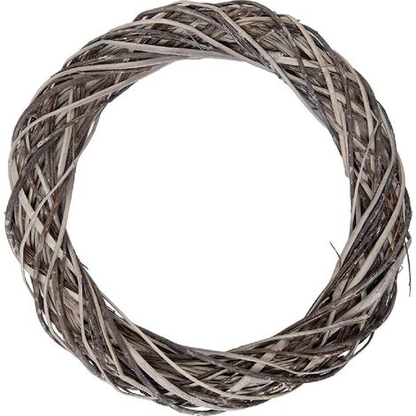 Couronne en rotin marron-beige Clayre & Eef 6RO0610XL Ø 50 cm x 9 cm (1/2)