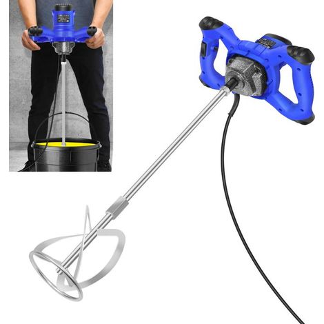 Utensile di miscelazione industriale 550W, regime 1700 giri/min, design robusto per lavori di ristrutturazione e costruzione.