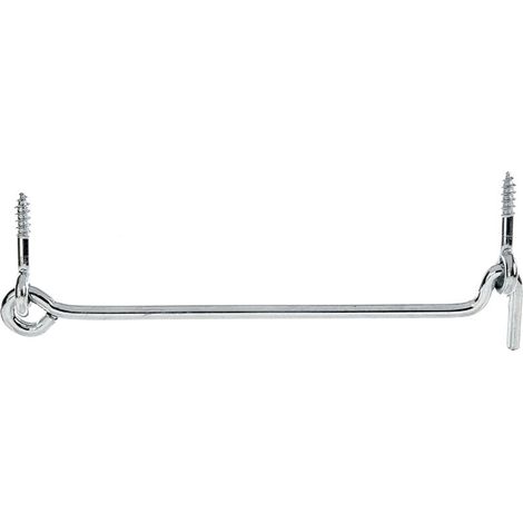 Crochet contrevent– avec œillets – Longueur 198 mm – zingué – Marque (1/2)