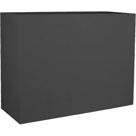 EDA PLASTICA Vaso da fiori Muret Loft Graphit - 46 L - 78,5 x 29,5 x 60 cm - Grigio antracite