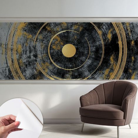 Papier peint autocollant avec imprimé pour cuisine facile à appliquer pour mur a motif Dynamique cosmique 250x104 cm (1/5)