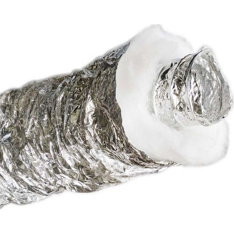 tubo flessibile termo ventilazione pellet 80 mm x 10 mt coibentato (1/2)