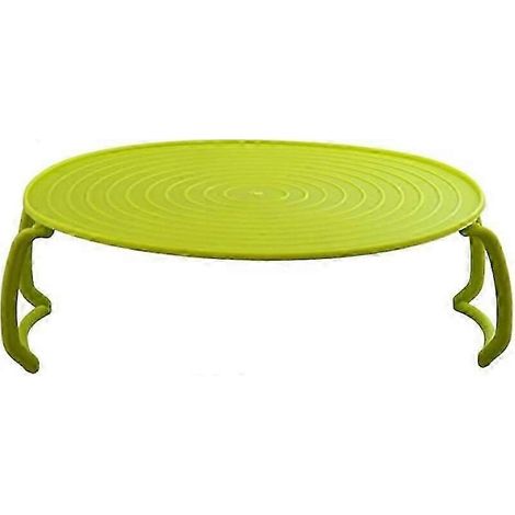 Support à micro-ondes multifonctionnel à 2 niveaux, pliable et antidérapant, en plastique sans BPA, pour une utilisation optimale et une organisation parfaite de la cuisine, lot de 1 (1/3)