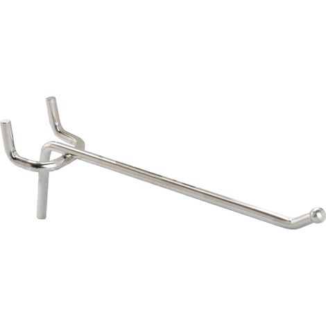Gancio Per Pannelli Portautensili In Ferro Zincato Cm. 12 - 100 Pz (1/2)