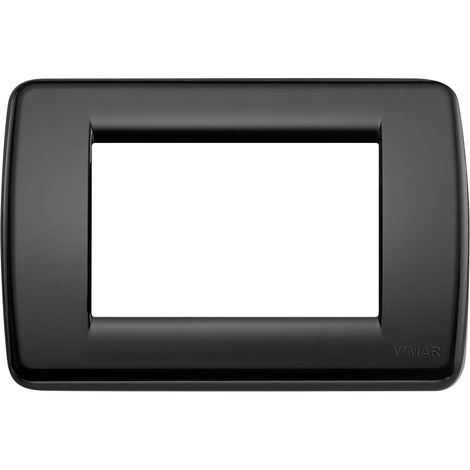 16763.16 Placa Rondò 3 Módulos Negro Idea (1/5)
