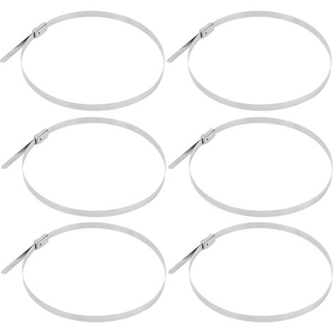 100 Attaches Câble en Acier Inoxydable 304 Autobloquantes pour Fixation Marine et Automobile (1/5)