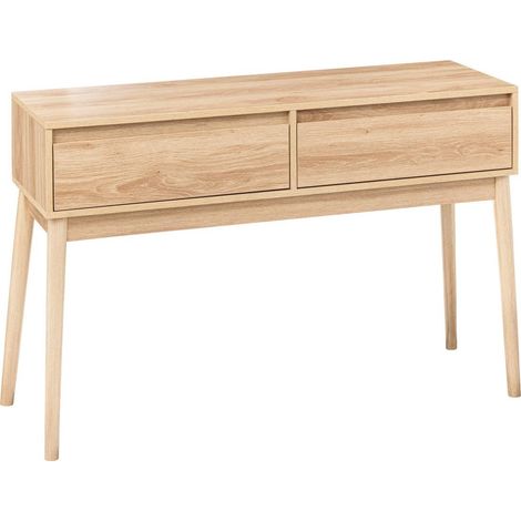 Consolle a 2 cassetti abana effetto rovere naturale - 5five