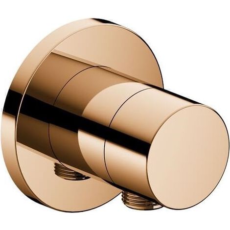 Valvola di intercettazione/deviatore a 2 vie IXMO DN 15, UP, con maniglia IXMO Rosetta Pure tonda bronzo lucidato KEUCO