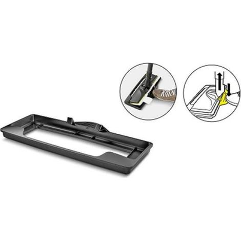 3 Pièces Accessoire Nettoyeur Vapeur, Buse Raclette Vitres, Patin Tapis, Chiffons Microfibre, Pour Karcher SC1 SC2 SC3 SC4 SC5 (1/5)