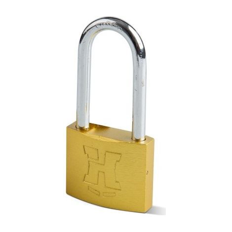 CANDADO LATONADO HANDLOCK ARCO LARGO 25MM