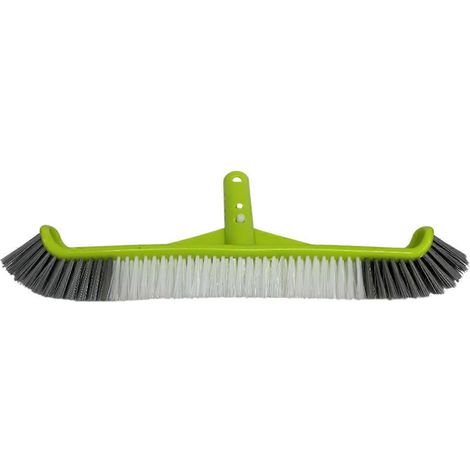 Tête de brosse de piscine à bord incurvé de 17,5 pouces pour nettoyer les parois, les carreaux et les fonds de piscine, avec clips EZ. (1/5)