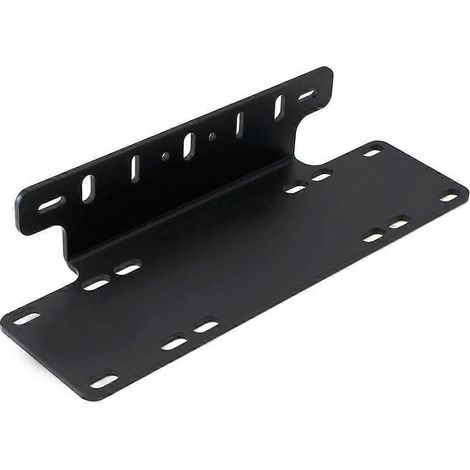 Support universel de plaque d'immatriculation pour pare-buffle avant, compatible avec barre de phares LED, feux de travail et camions tout-terrain 4x4. (1/5)
