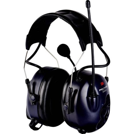3M Peltor LiteCom Casco Antirruido Binaural Negro Azul