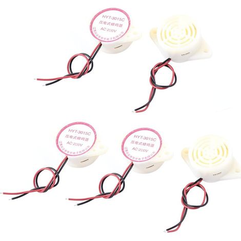 Dauerton – alarme sonore électronique, 5 pièces, AC 220V, Beige (cd13d8475f0a24c69b33477a82edeaf3)