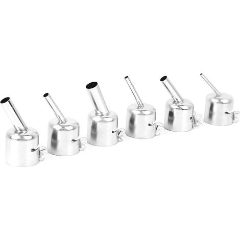 Lot de 6 buses obliques 850 pour pistolet à air chaud et station de soudage/dessoudage. Accessoires