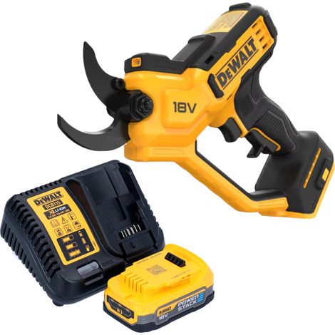 Tijeras de podar sin cable DeWalt DCMPP 568 E1 18 V 38 mm + 1x batería Powerstack 1,7 Ah + cargador (1/4)