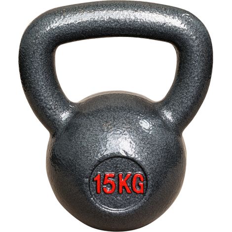 Kettlebell aus Gusseisen - Fitness Kugelhantel - 15kg
