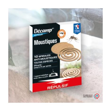 SPIRALES ANTI MOUSTIQUES - 10 SPIRALES - ENTRETIEN